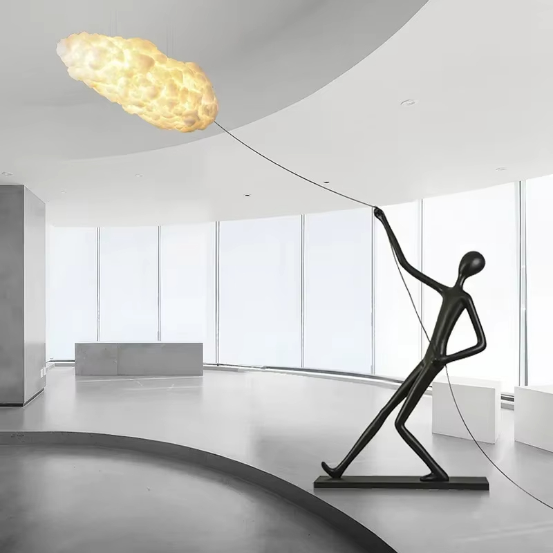 Resin Art Floor Design - Lampu dekorasi rumah, patung karakter, Resin,