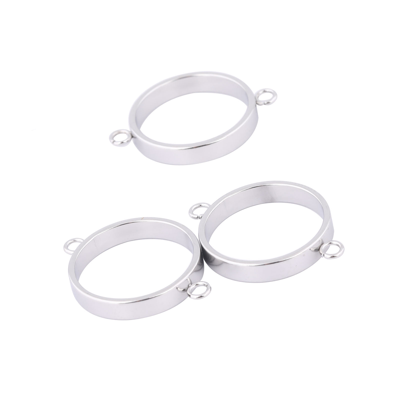 Resin Art Essentials - 10 buah gelang Bezel terbuka baja