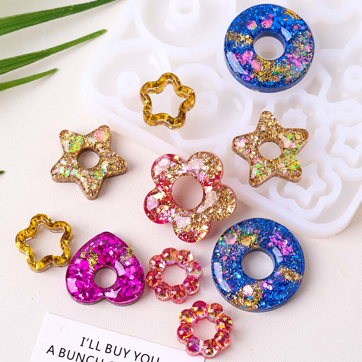 Resin Art Kit With Molds - Cetakan Silikon Perhiasan Multifungsi DIY Buatan