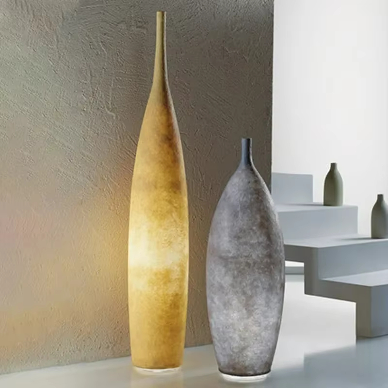 Resin Art Floor Design - Lampu Lantai Vas Seni Minimalis untuk