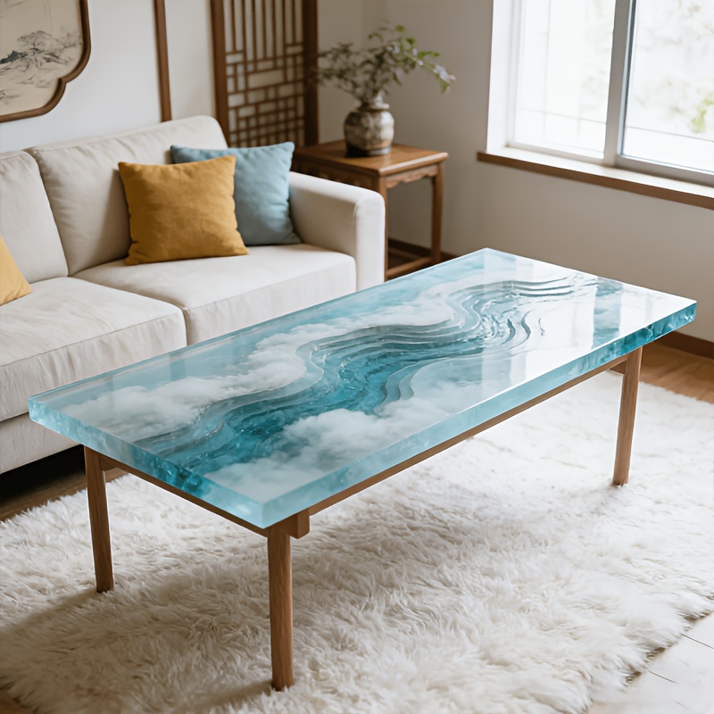 Cetakan Silikon Meja Resin Epo - Resin Art Wooden Tray ulasan dan harga
