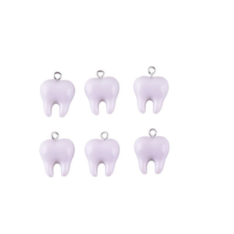 10 Buah Liontin Resin Gigi Put - Resin Art Essentials ulasan dan harga