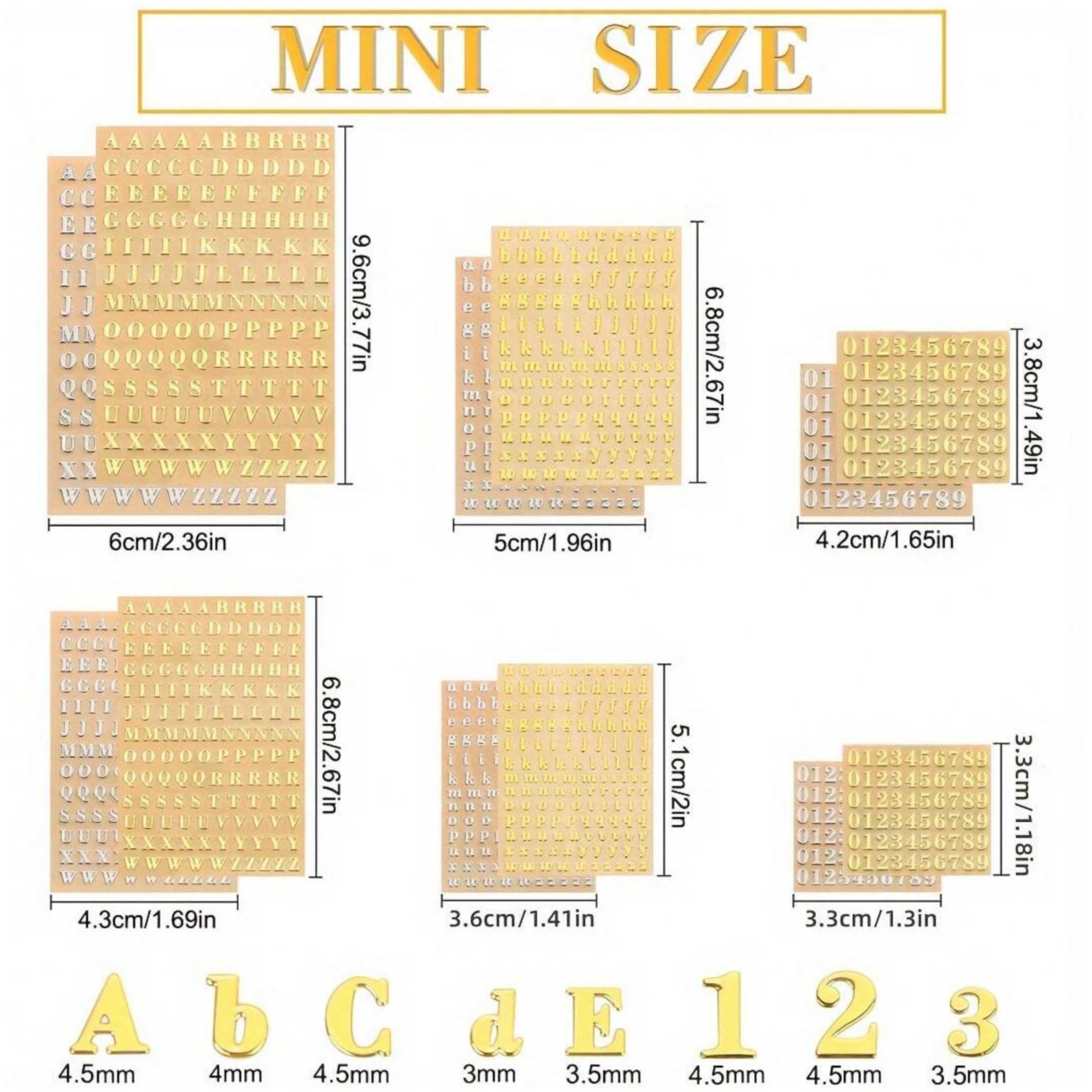 Stiker Resin 12 Huruf, Stiker  - Resin Art Letters ulasan dan harga
