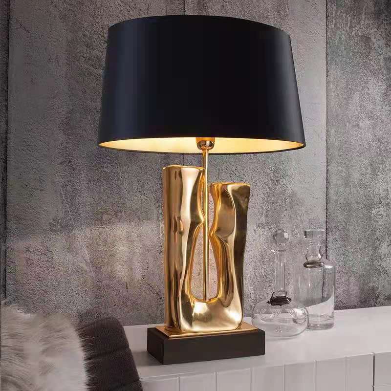 Lampu Meja Logam Seni Kreatif  - Resin Art Floor Design ulasan dan harga