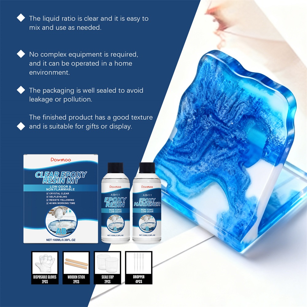 Resin Epoksi Kristal Bening DI - Resin Art Kit With Molds ulasan dan harga