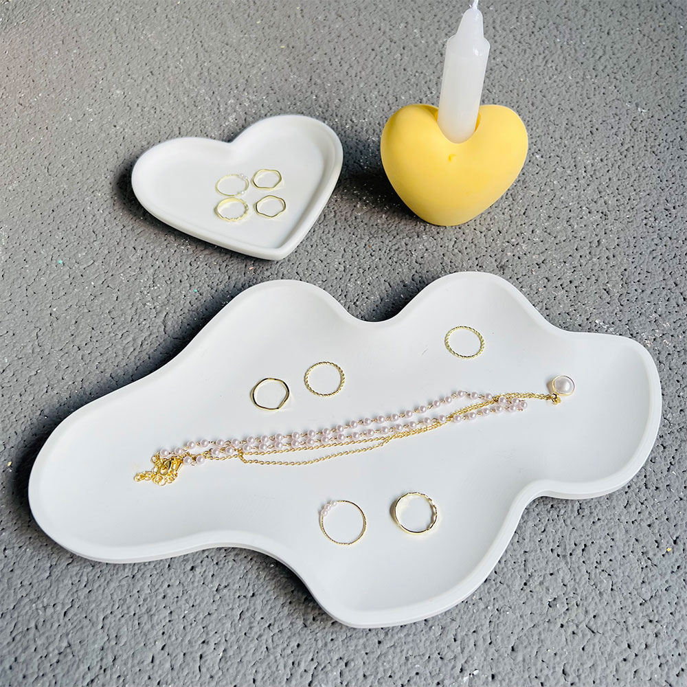 Nampan penyimpanan Cloud cetak - Resin Art Ocean ulasan dan harga