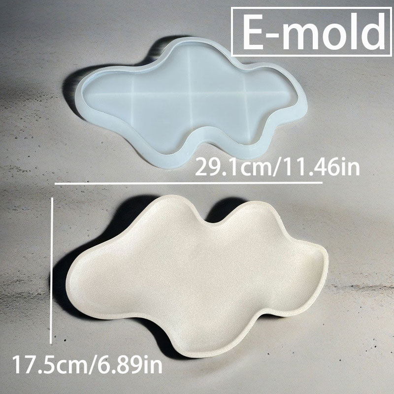 Nampan penyimpanan Cloud cetak - Resin Art Ocean ulasan dan harga