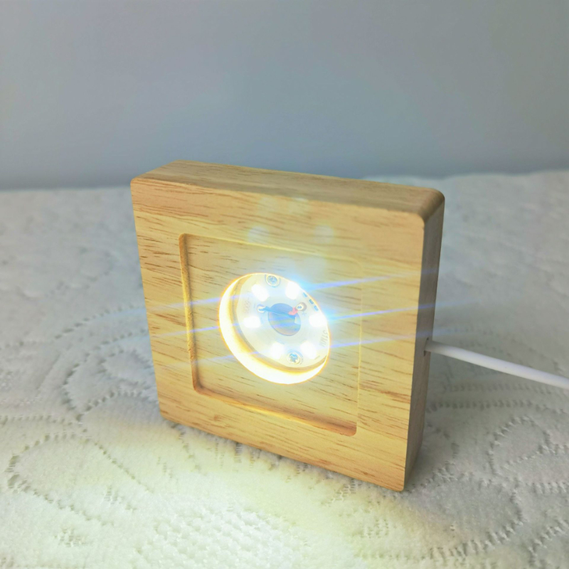 Lampu LED Persegi Dasar Displa - Resin Art Wooden Tray ulasan dan harga